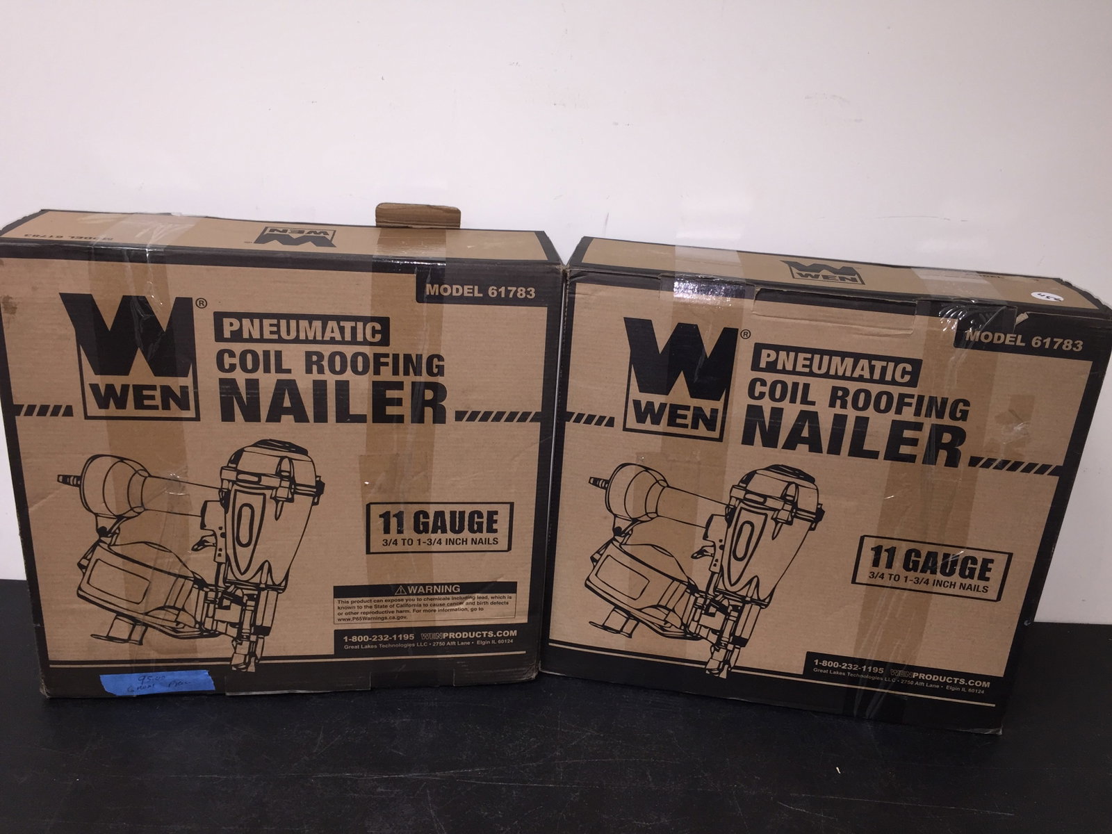 Wen Pneumatic Nail Gun (2): 11 gauge, in ob.