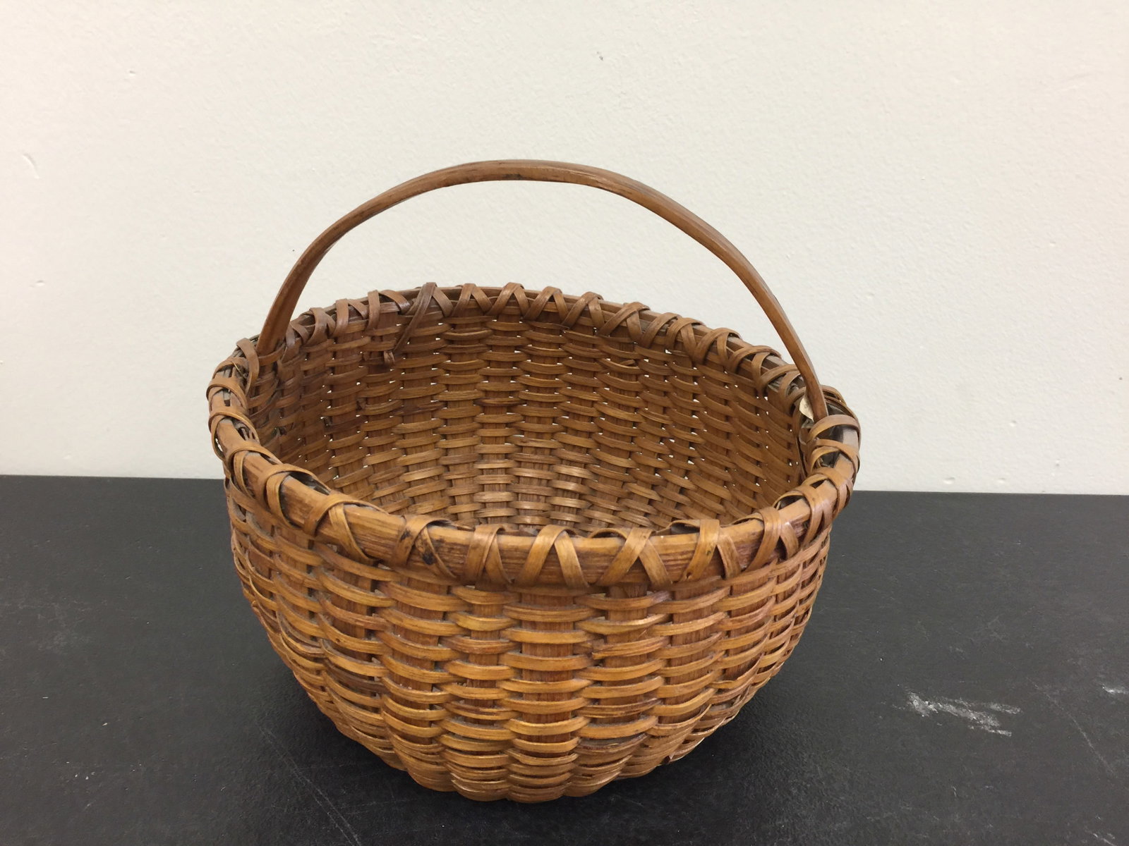 Antique Splint Oak Basket (1 of 4)