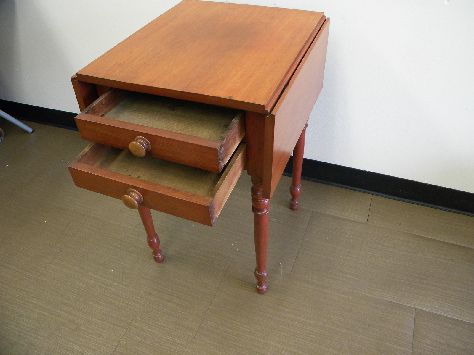 Cherry Two Drawer Table - 2