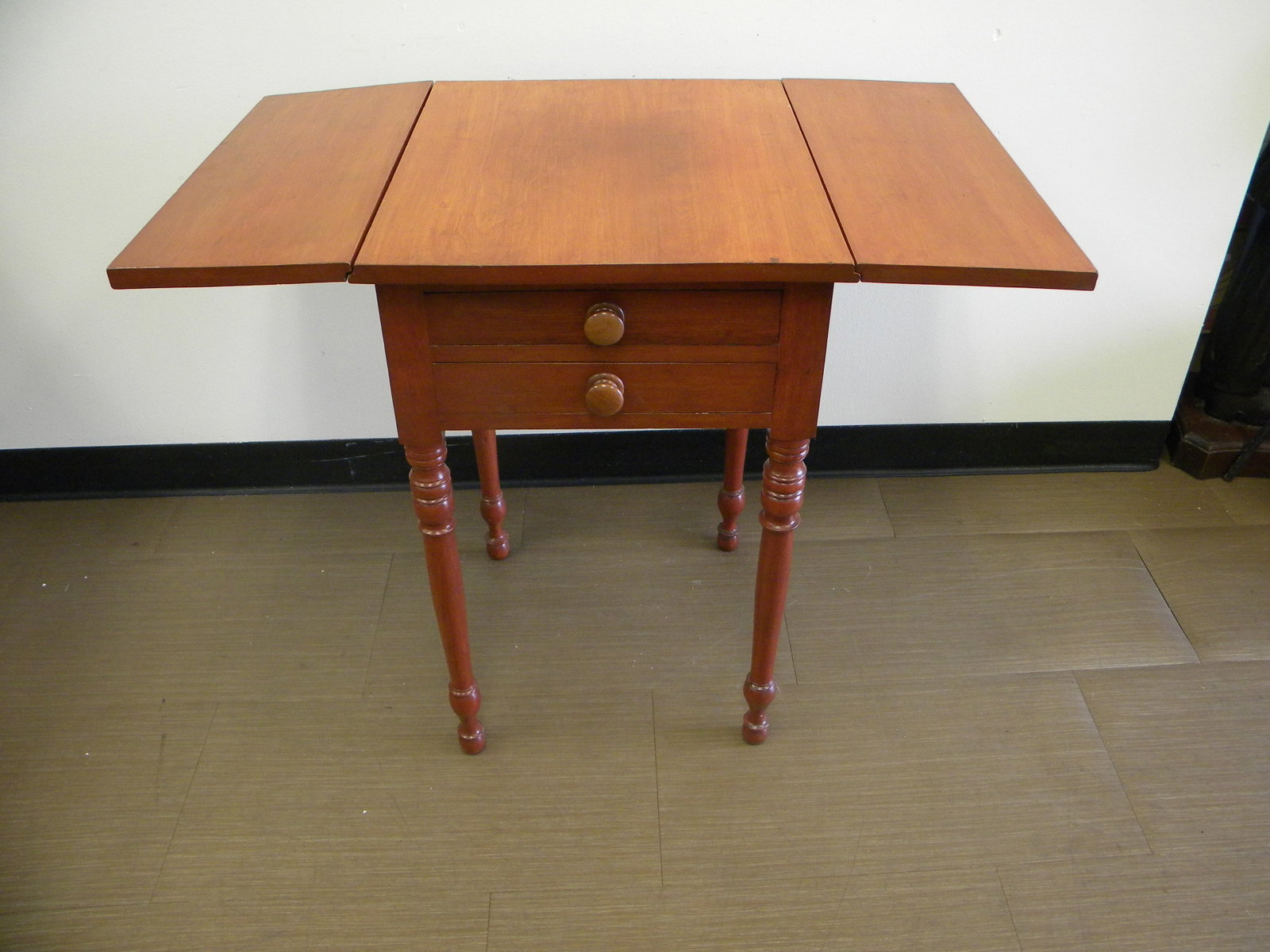 Cherry Two Drawer Table - 4