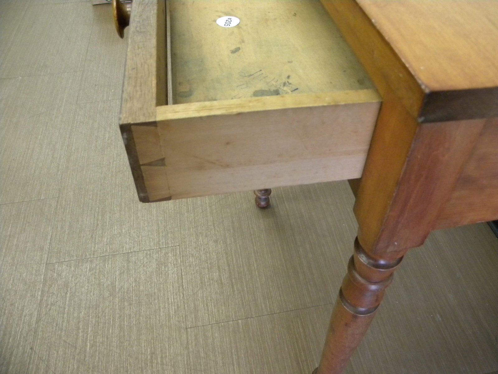 Cherry One Drawer Table - 4