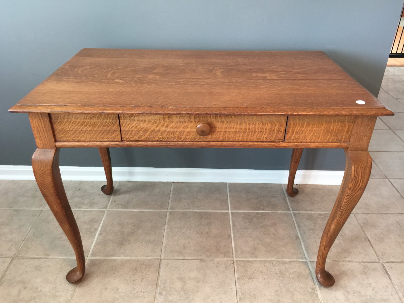 Oak Library Table (1 of 4)