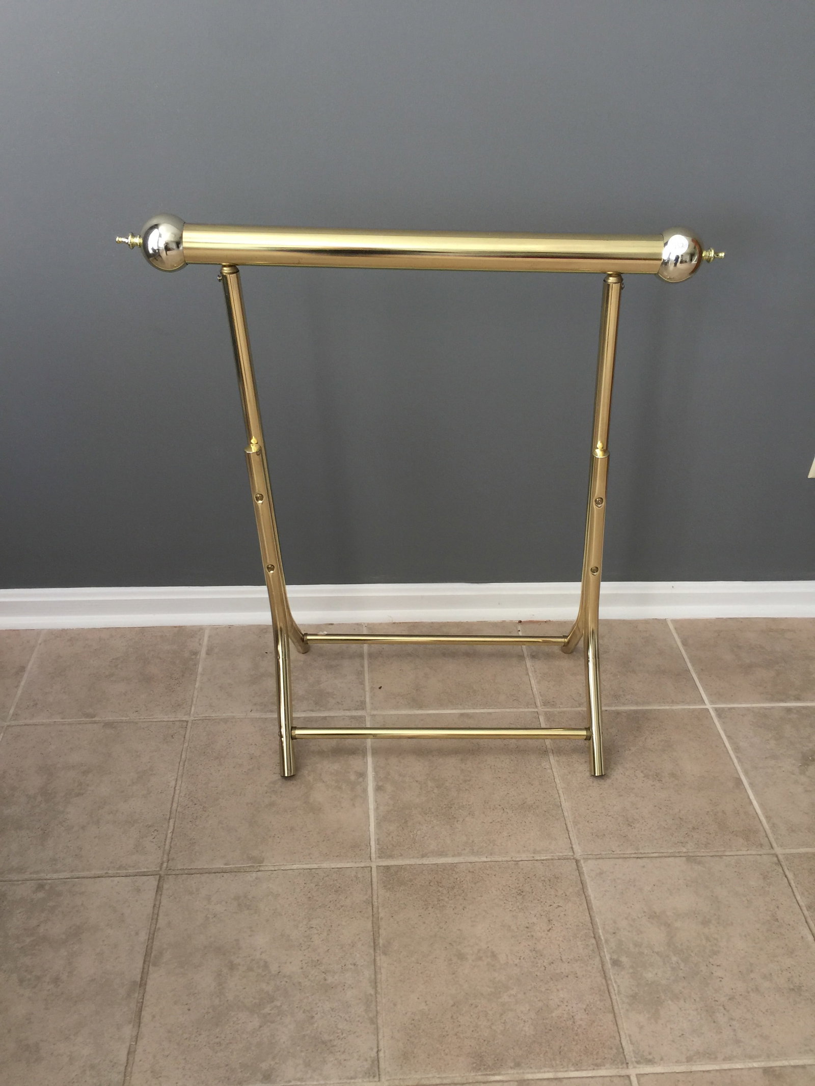 Brass Quilt Rack: 31"x33".
