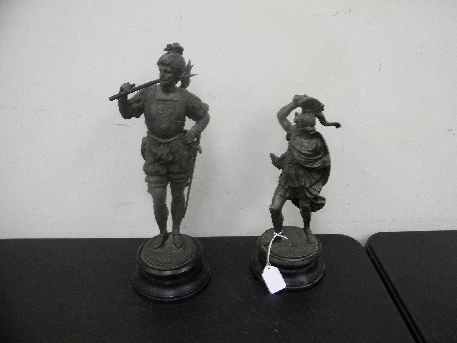 2 Antique Spelter Roman Warriors (1 of 3)