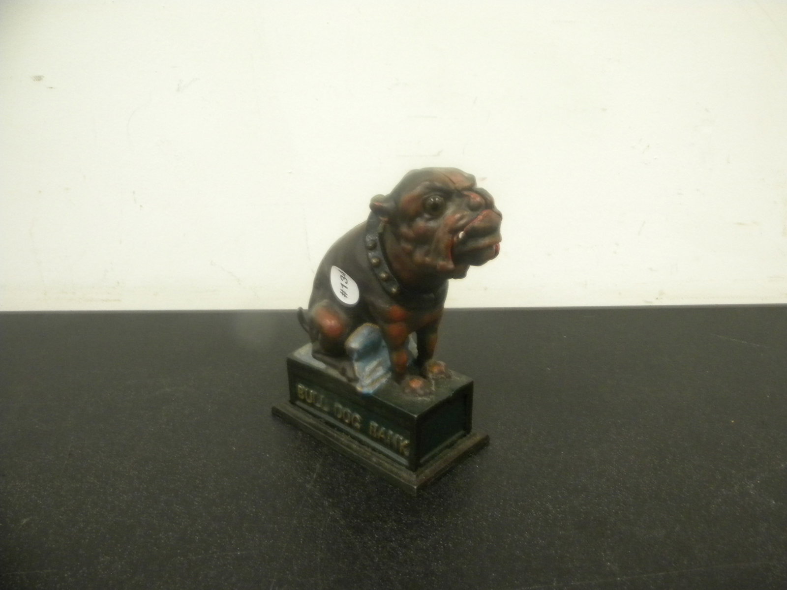 Book of Knowledge Mechanical Bank: Bull Dog, 8" H