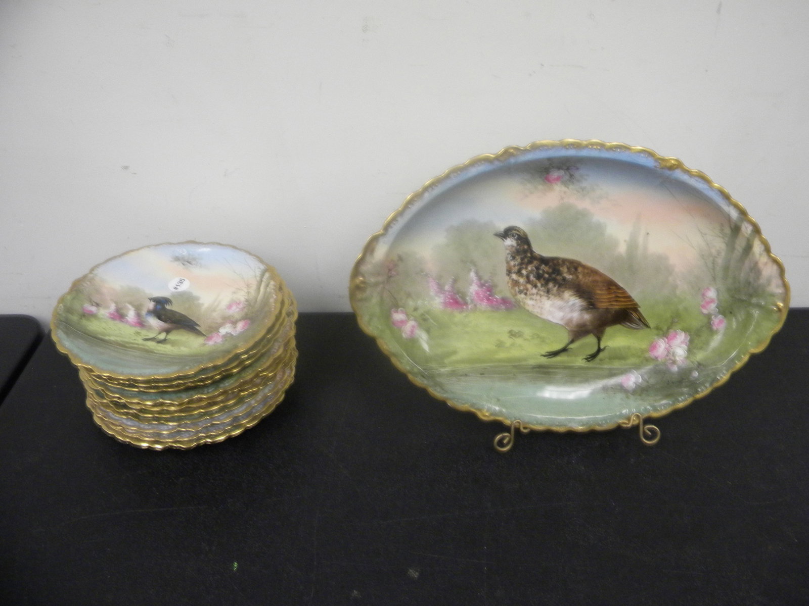 11 Pc Artist Signed Limoges Game Set (1 of 5)