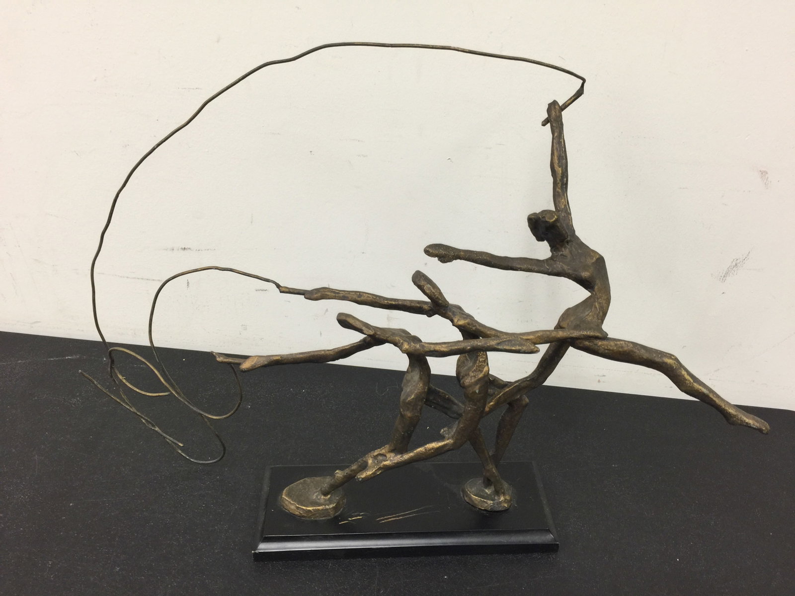 Modernist Abstract Bronze Sculpture: 22"x15".