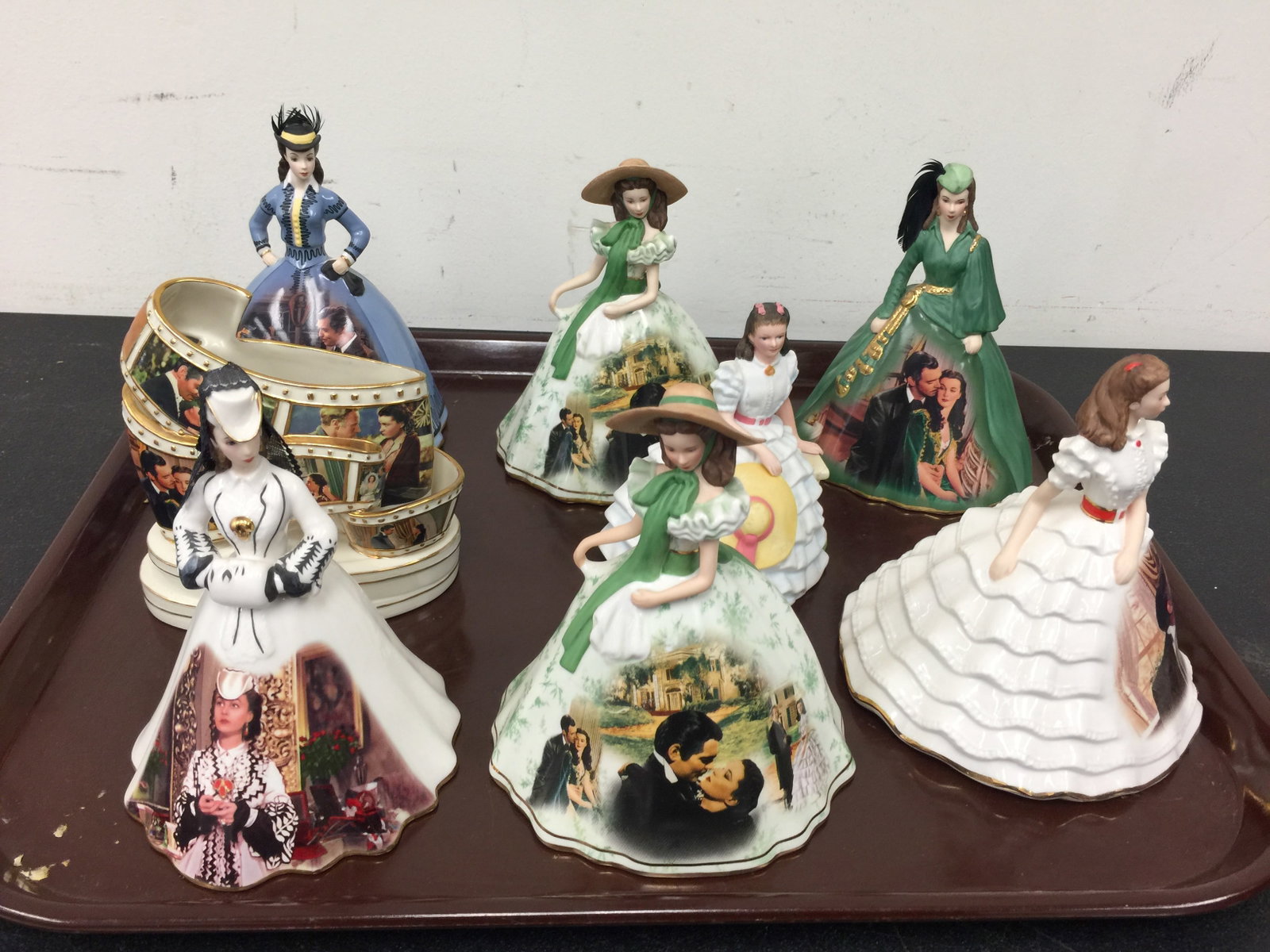 Gone With the Wind Porcelain Lot: various makers, largest 7".