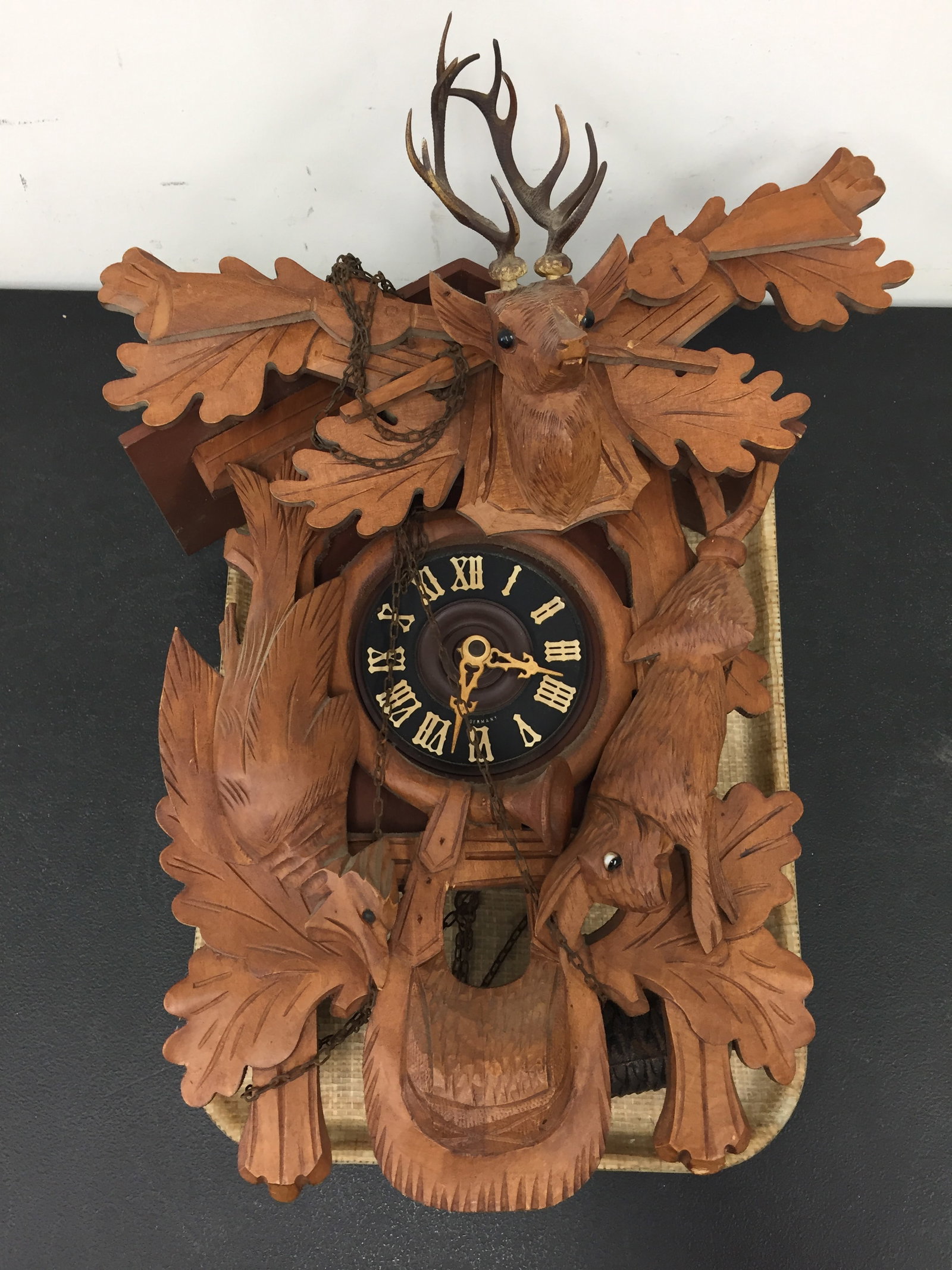 Black Forest Carved German Cuckoo Clock (1 of 5)