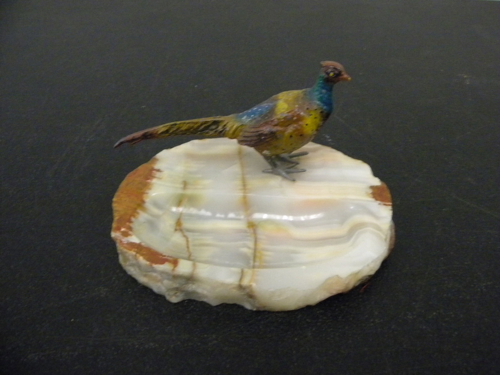 Cold Painted Bronze Onyx Dish (1 of 3)