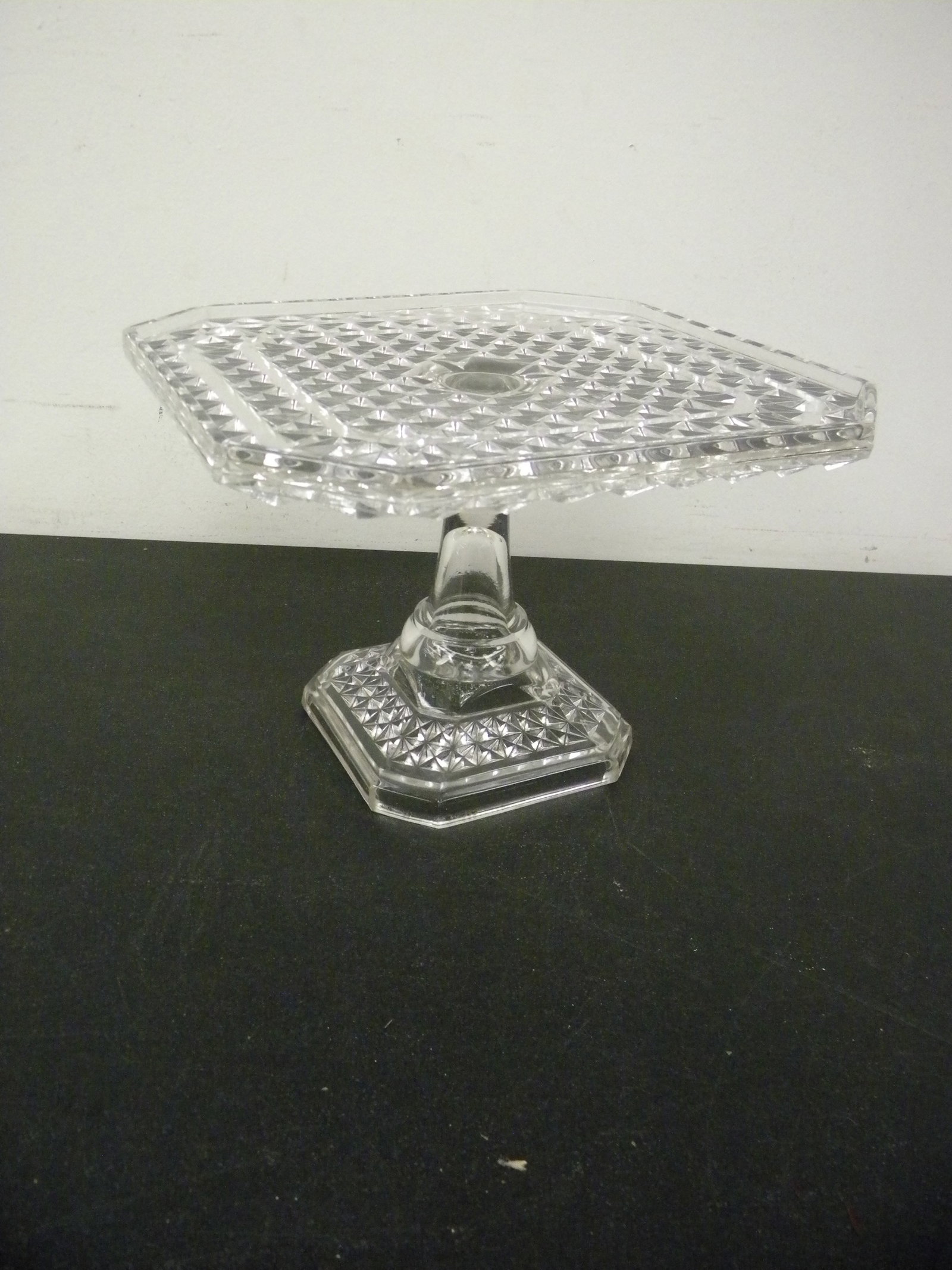EAPG Cake Stand: 7"x10".