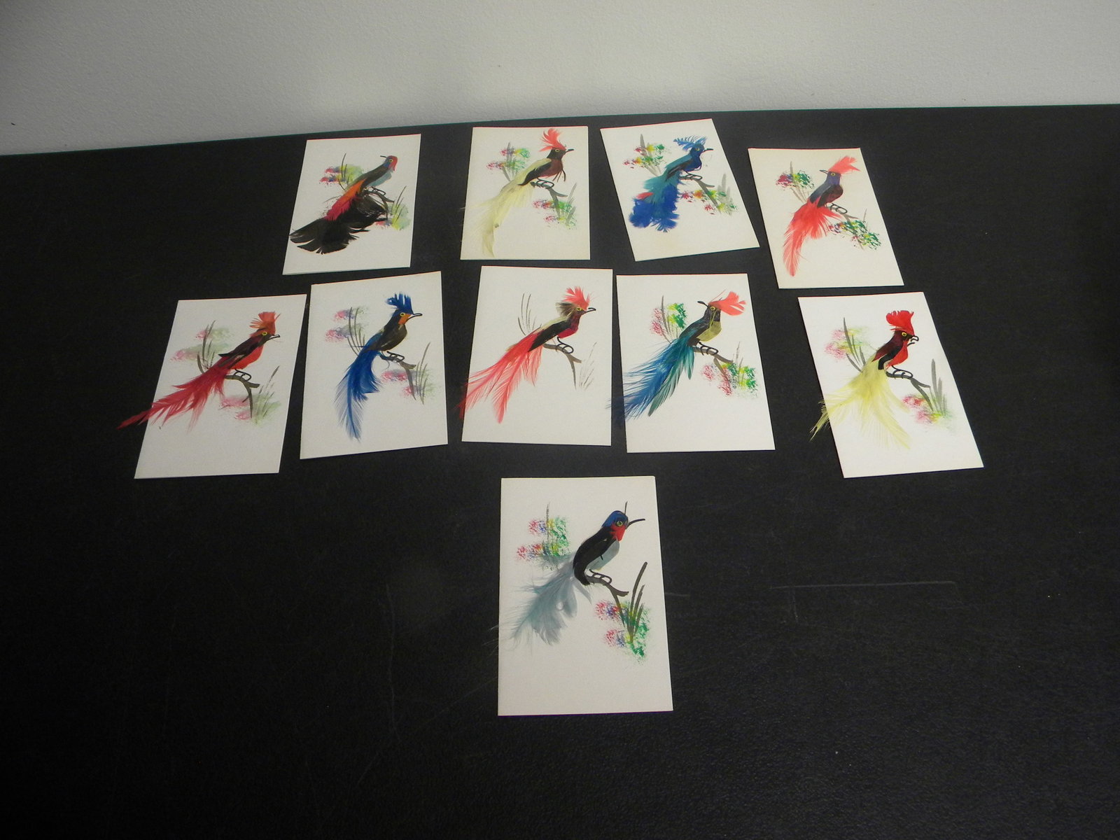 Folk Art Bird Postcards (10) (1 of 3)