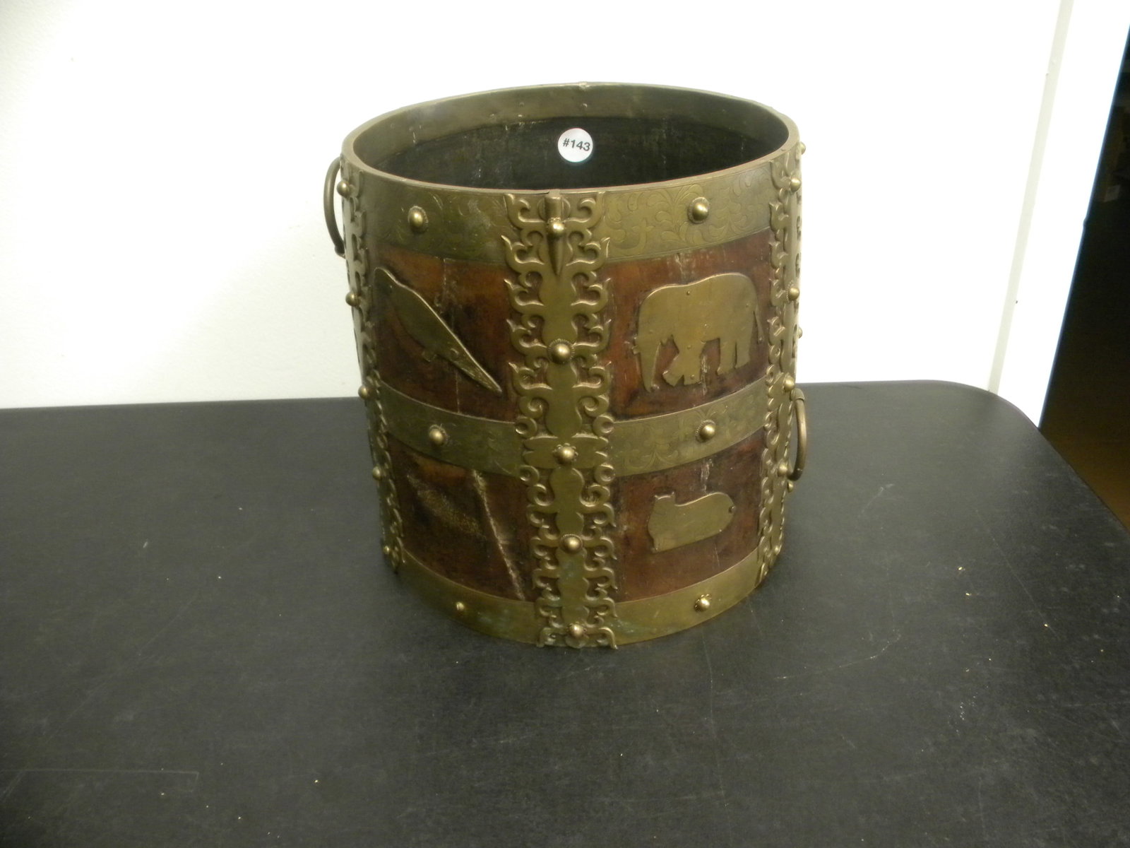 19thC Brass Bound Bucket (1 of 6)