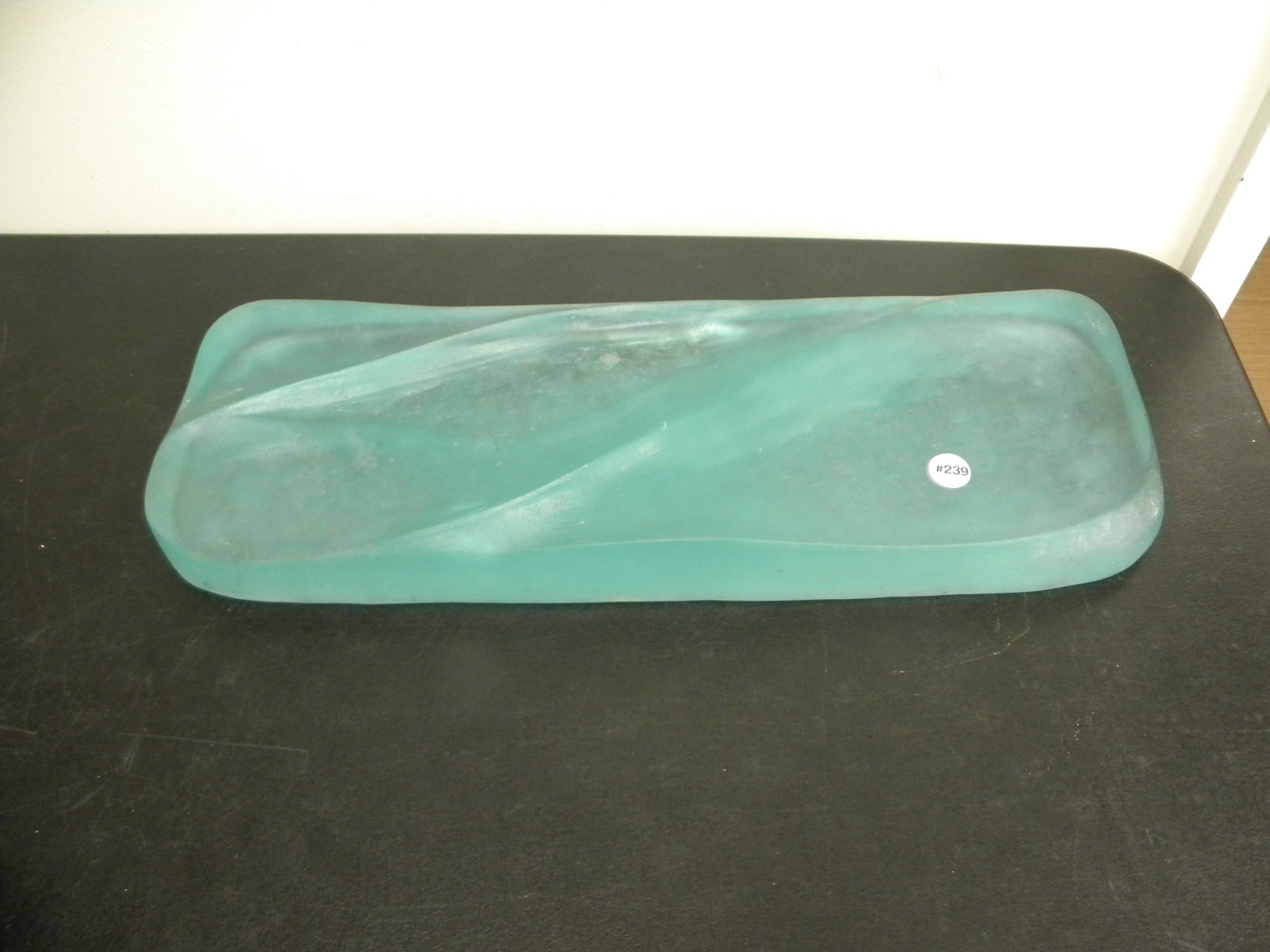 Daum French Signed Center Piece: 24"x8".