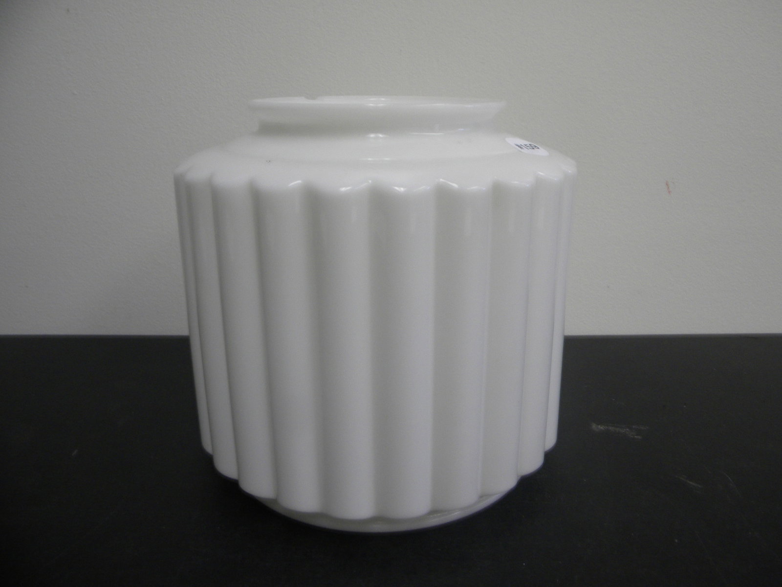 Art Deco Ribbed Skyscraper Shade: 9"H and largest opening 8".