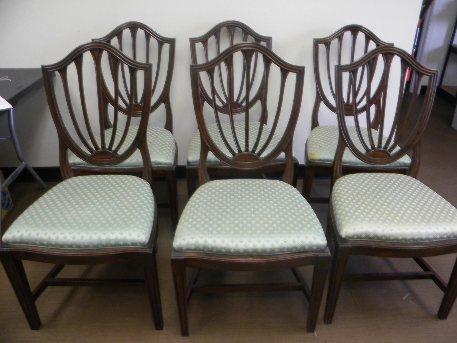 6 Ethan Allen Shield Back Chairs (1 of 3)