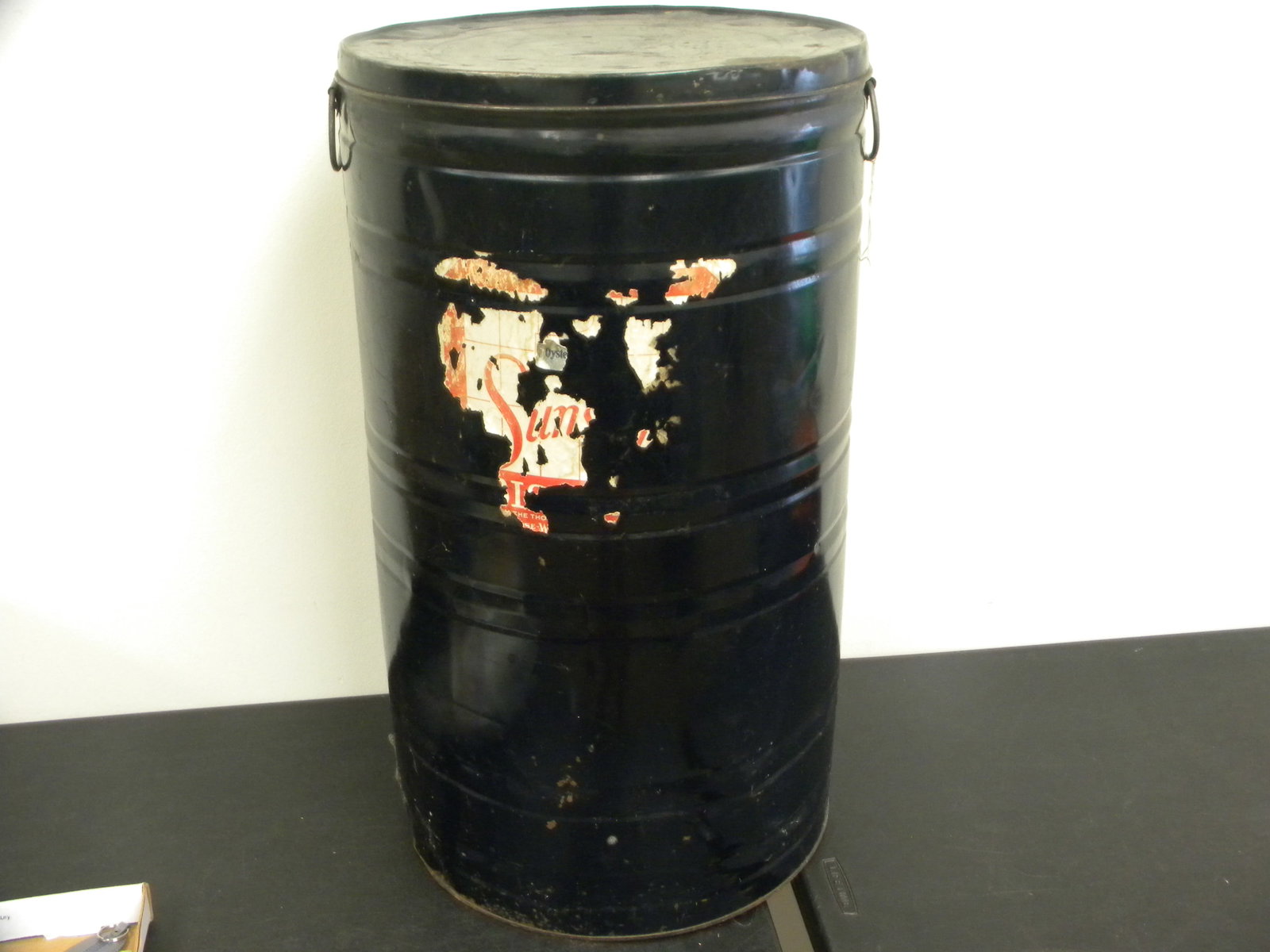 29" Can: Possibly oyster can based on labeling.