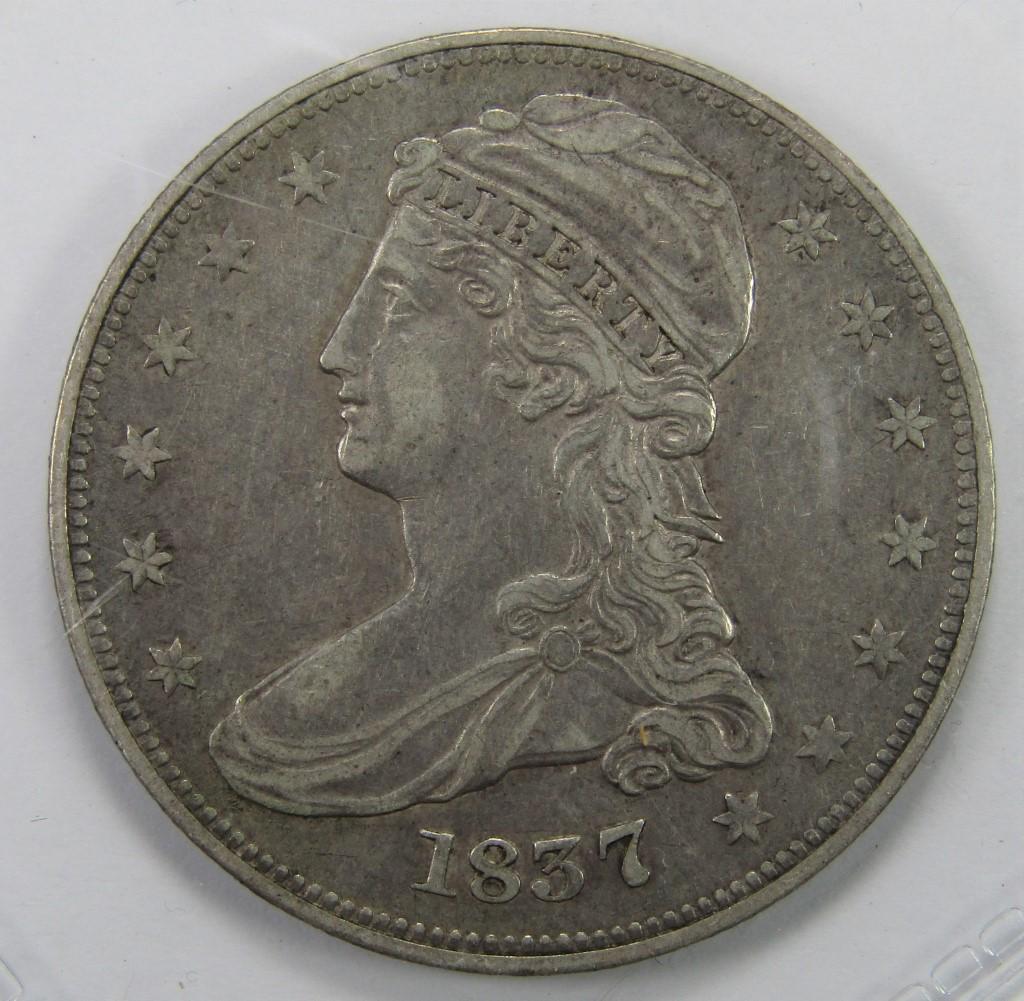 1837 CAPPED BUST HALF DOLLAR (1 of 2)