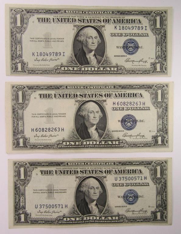 3-1935 $1 SILVER CERTIFICATE CU (1 of 2)
