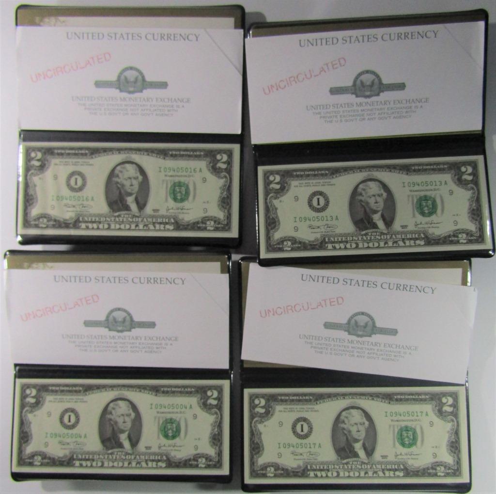 4-2003 TWO DOLLAR NOTES CRISP UNC's (1 of 2)