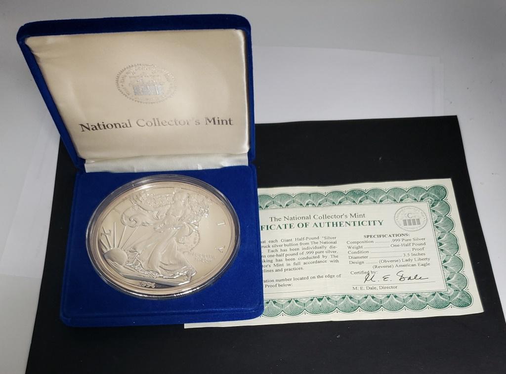 ONE HALF POUND .999 SILVER PROOF (1 of 3)