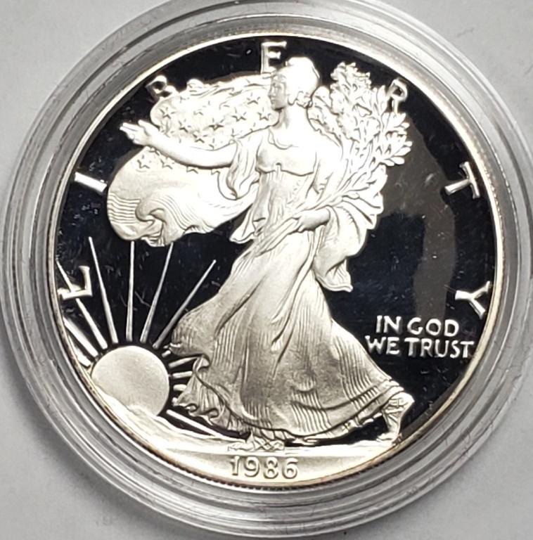 1986 AMERICAN SILVER EAGLE PROOF (1 of 3)