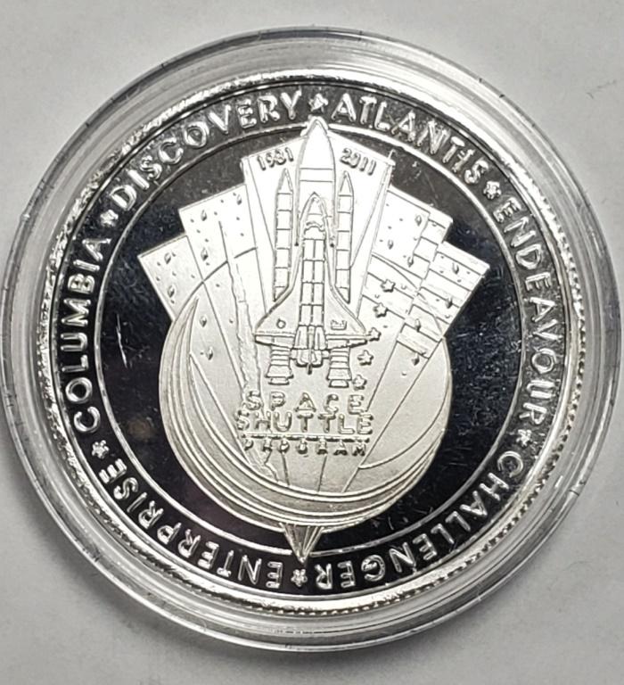 2011 SPACE SHUTTLE PROGAM 1oz .999 SILVER (1 of 2)