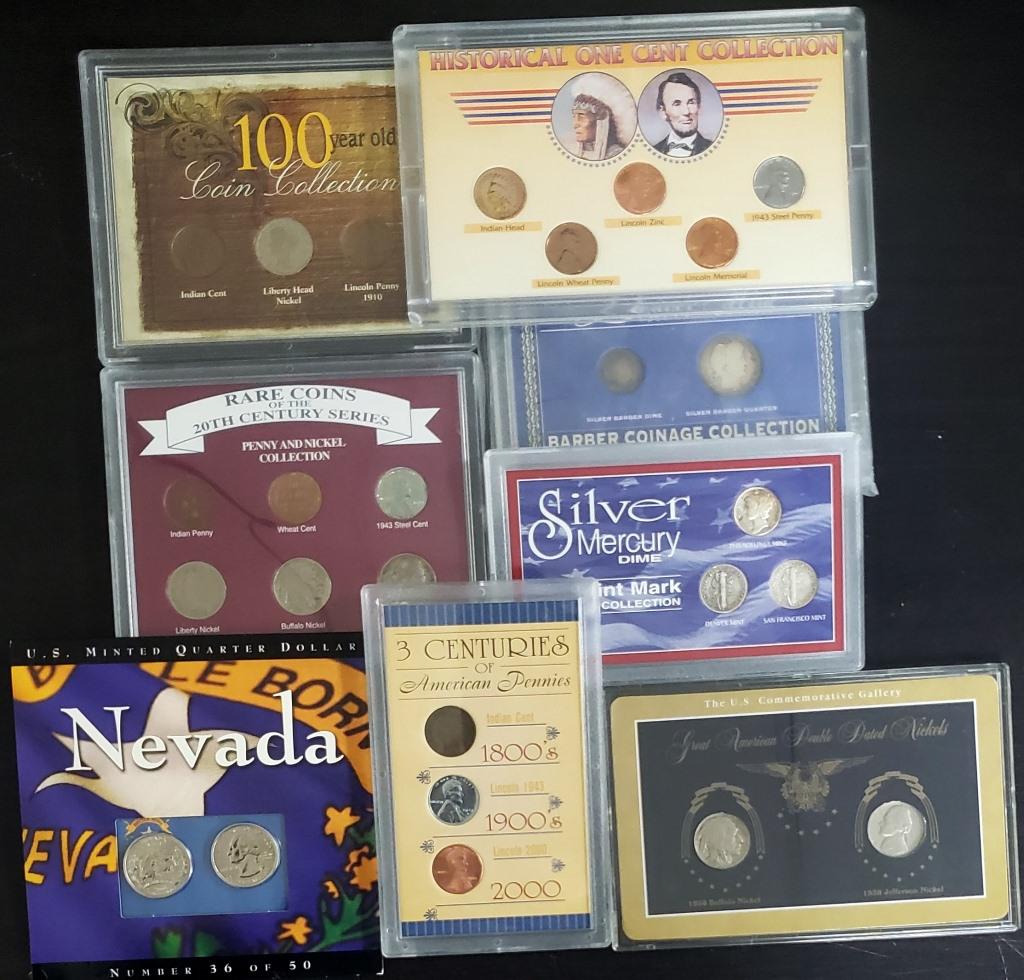 8-U.S. TRIBUTE COIN SETS: RARE 20th CENTURY SET, (1 of 1)