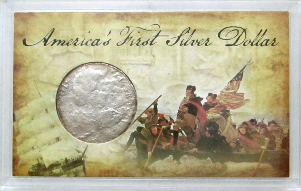 AMERICA'S FIRST SILVER DOLLAR 1783. (1 of 2)
