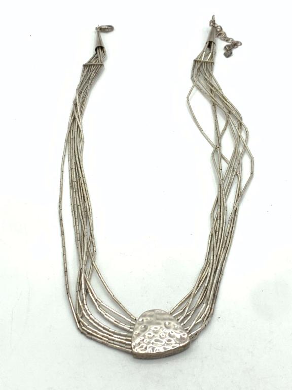 LIQUID LAYERED STERLING SILVER NECKLACE (1 of 3)