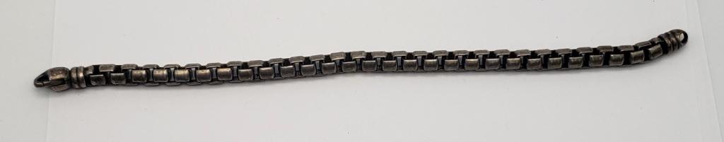 8 INCH STERLING MEN'S LINKED STERLING BRACELET (1 of 4)