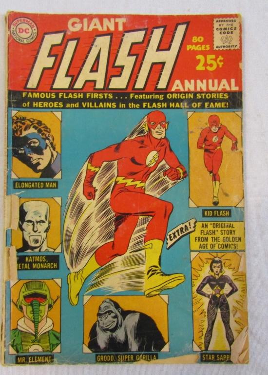 GIANT FLASH ANNUAL #1 1963 LOW GRADE (1 of 2)