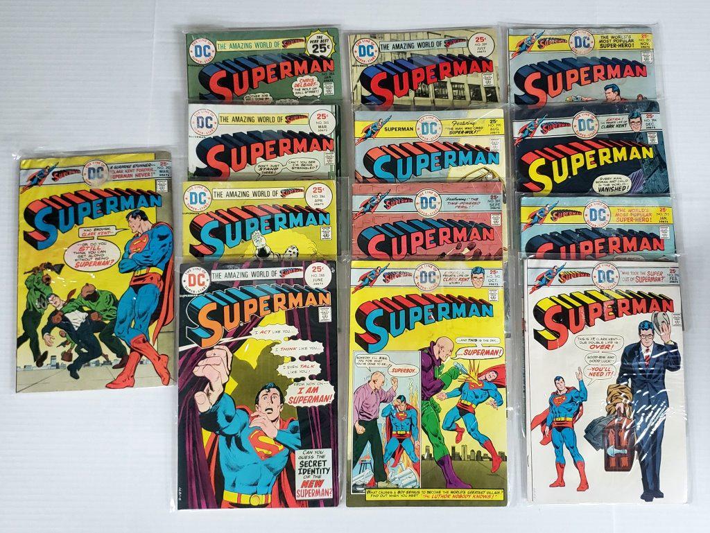 13-DC SUPERMAN COMIC BOOKS 25c ISSUES (1 of 7)