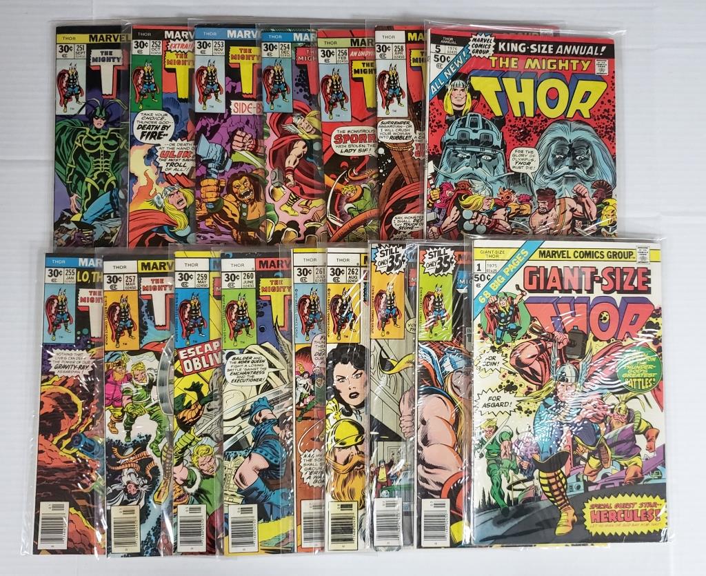 12-MARVEL THE MIGHTY THOR 30c COMIC ISSUES (1 of 7)