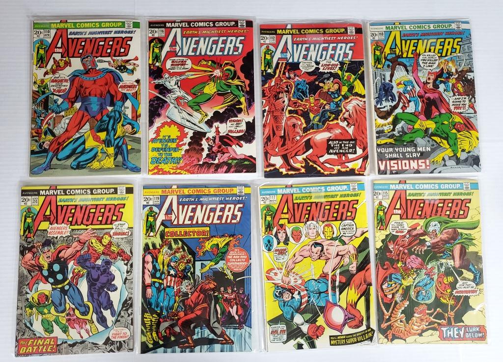 8 MARVEL COMIC THE AVENGERS w/KEY ISSUES (1 of 10)
