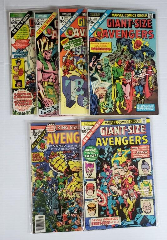 #1 thru #6 MARVEL GIANT SIZE THE AVENGERS (1 of 5)