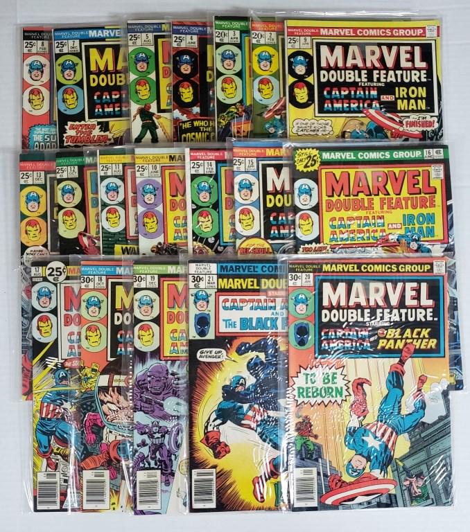 #2-#21 MARVEL DOUBLE FEATURE 20c,25c,30c (1 of 11)