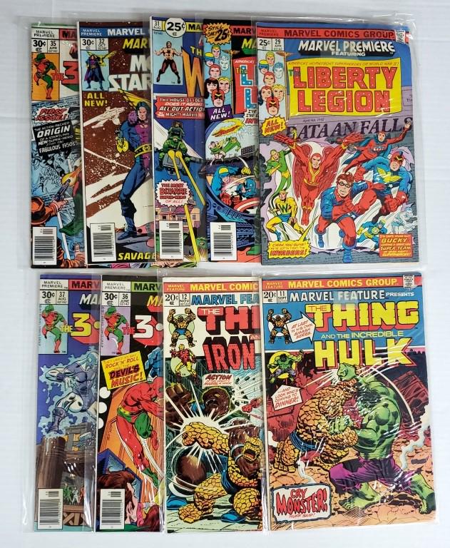 9-MARVEL COMIC BOOKS - MIX LOT BRONZE AGE (1 of 7)