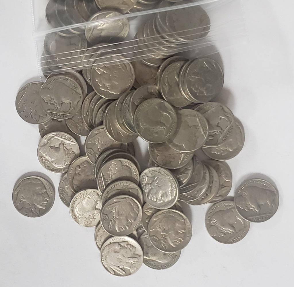 200-BUFFALO NICKELS FULL DATES (1 of 1)