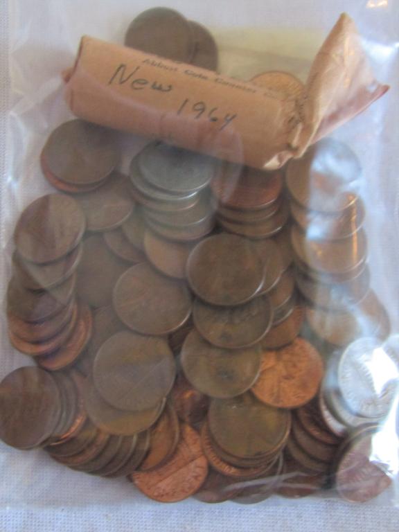 UNSEARCHED PENNY LOT - 90 MEMORIAL CENTS (1 of 1)