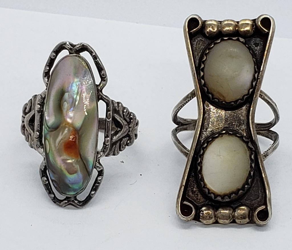 2-HANDCRAFTED STERLING RINGS (1 of 6)