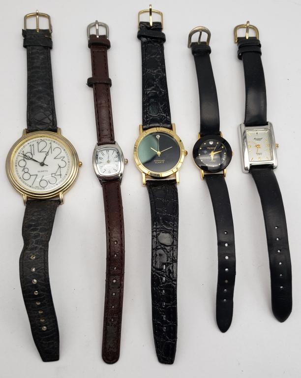 5 LADIES WRIST WATCHES- PRECISION- ARMITRON: ALL CONSIDERED NON WORKING UNLESS MENTIONED- CHECK OUT OUR WEEKLY AUCTIONS TODAY!