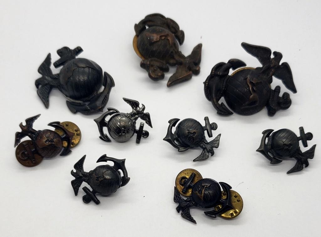 9 Vintage USMC Globes (1 of 3)