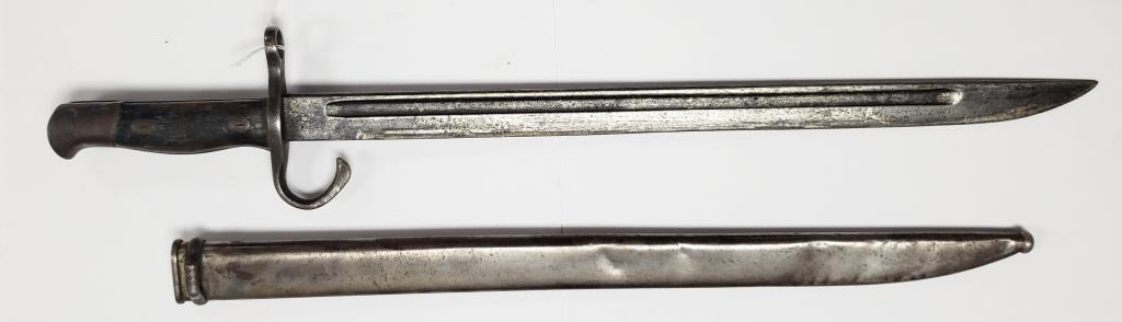 WWII Japanese Type 30 Arasaka Bayonet W/Scabbard: Scabbard has dents and dings. Needs a good cleaning. Tokyo Hohei Kosho Arsenal