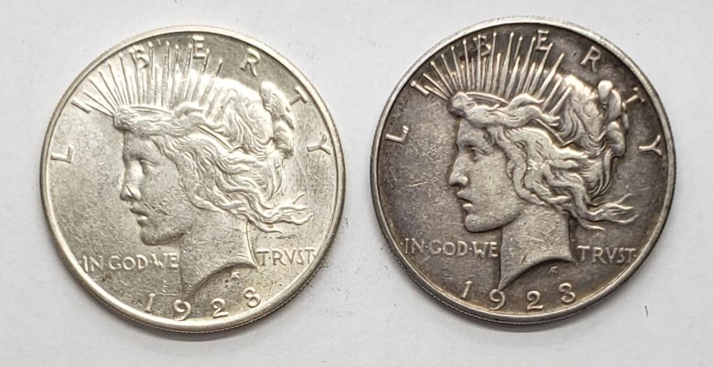 1923-S & 1928-S PEACE DOLLARS (1 of 2)