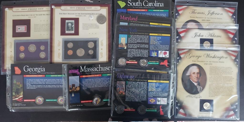 COLLECTORS LOT: 18-COLORIZED STATE QTRS; (1 of 7)