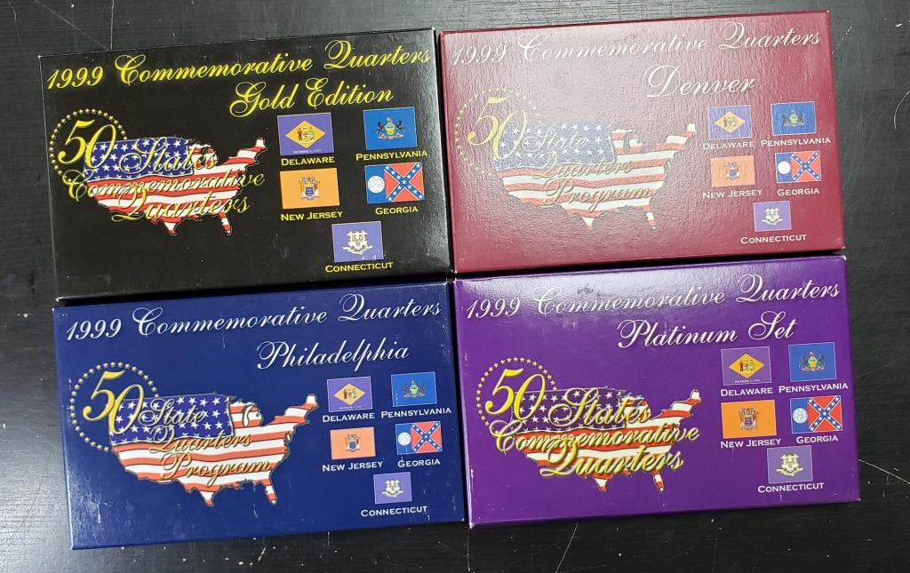 1999 STATE QTR PLATINUM, GOLD, P&D (1 of 3)