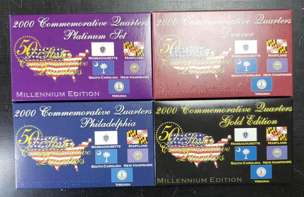 2000 STATE QTR PLATINUM, GOLD, P&D (1 of 3)