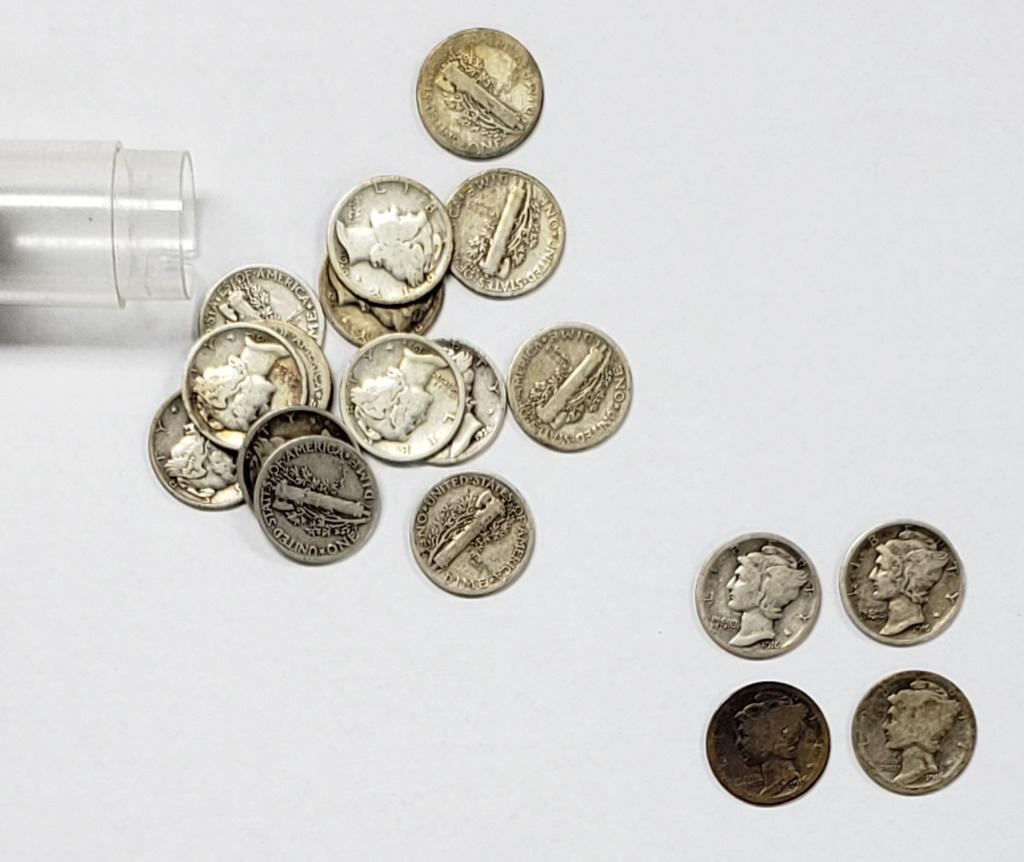 (27) EARLY DATE MERCURY DIMES (1 of 2)