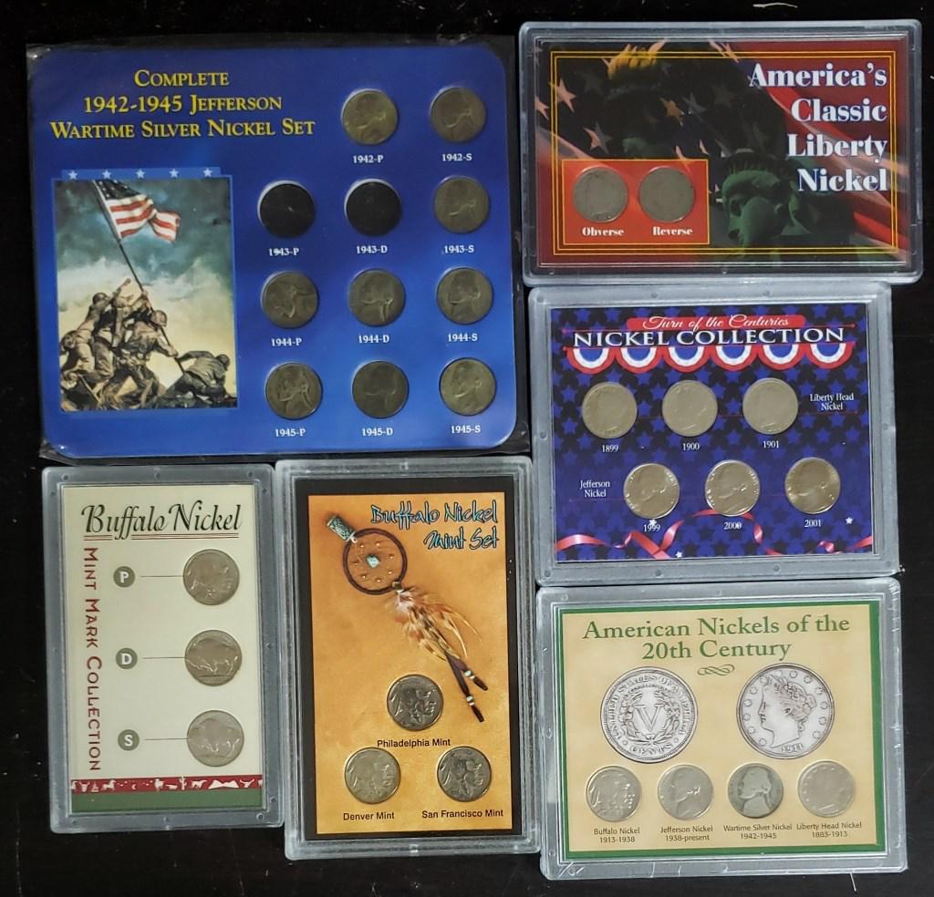 6-NICKEL COLLECTOR TRIBUTE SETS (1 of 2)